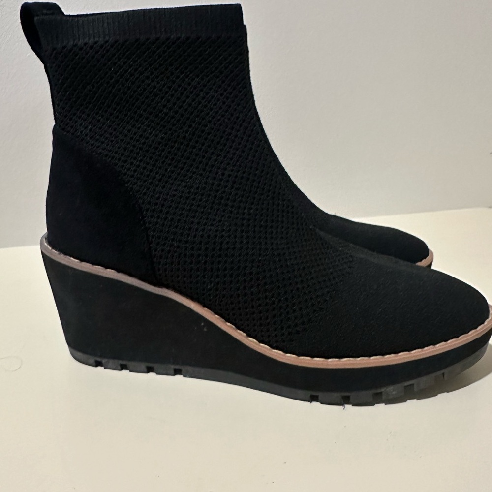 Anne Klein Womens PARLEY Slip On Comfort Ankle Boots Sz 6.5M